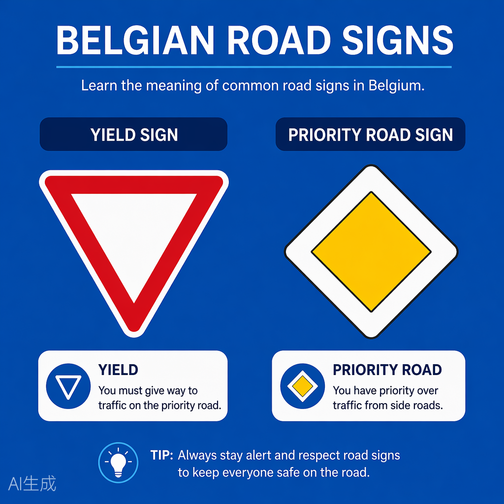 Panneaux de priorite belges